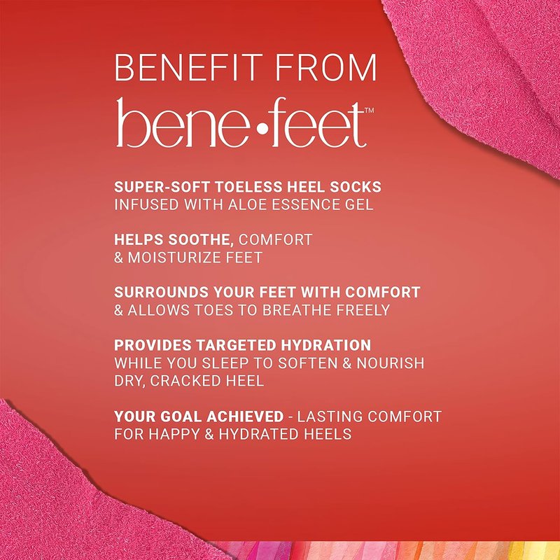 Toeless Aloe Moisturizing Heel Socks - Overnight Foot Rejuvenation, Hydrating Coconut Oil & Aloe | 1 Pair