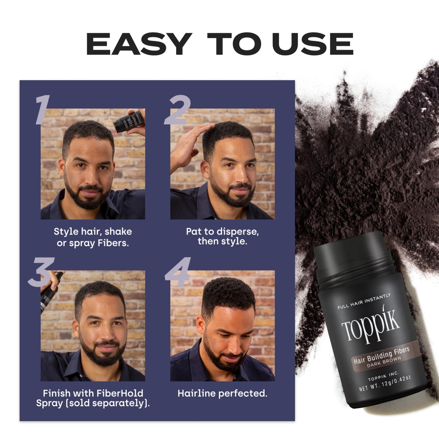 Toppik Hair Building Fibers, Light Blonde, 12g Fill In Fine or Thinning Hair, Instantly Thicker, Fuller Looking, 9 Shades for Men & Women, Keratin Protein Formula