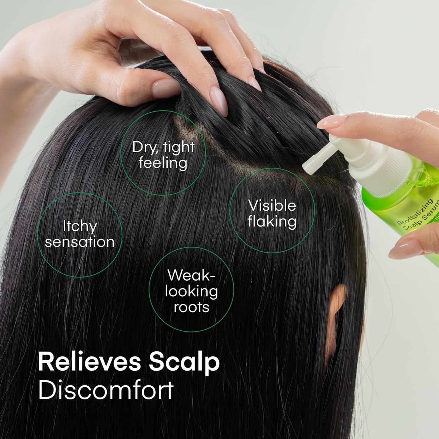 Scalp Serum for Hair Growth Spray - Korean Vegan Treatment for Thinning Hair & Itchy Scalp | Non-Greasy, Lightweight Formula (100 mL)