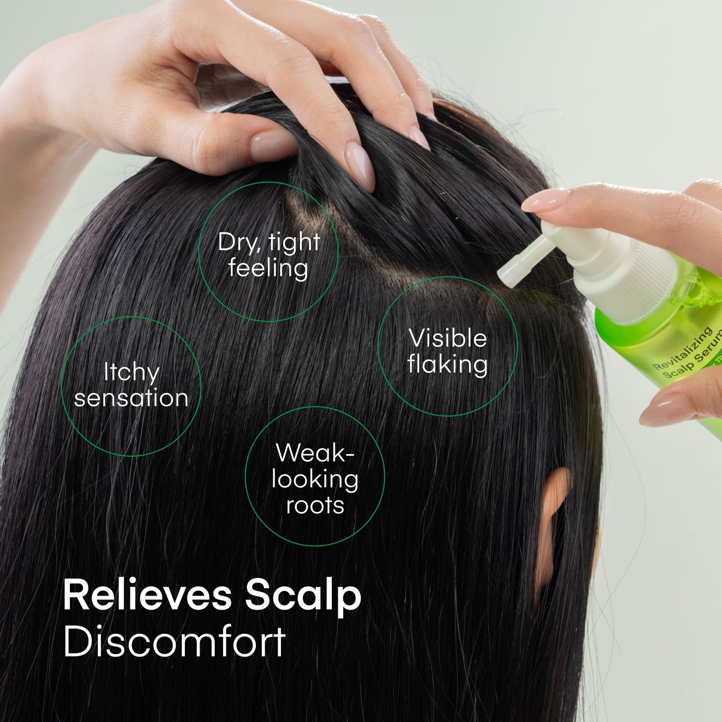 Scalp Serum for Hair Growth Spray - Korean Vegan Treatment for Hair Loss, Thinning & Itchy Scalp, Dermatologically-Tested, Lightweight Exfoliates Dandruff, Strengthen Roots for Men & Women - 2 Pack