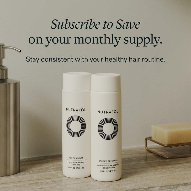 Nutrafol Shampoo - Hydrating Formula for Thinning Hair | Boost Volume & Strength, Color Safe, Sulfate Free