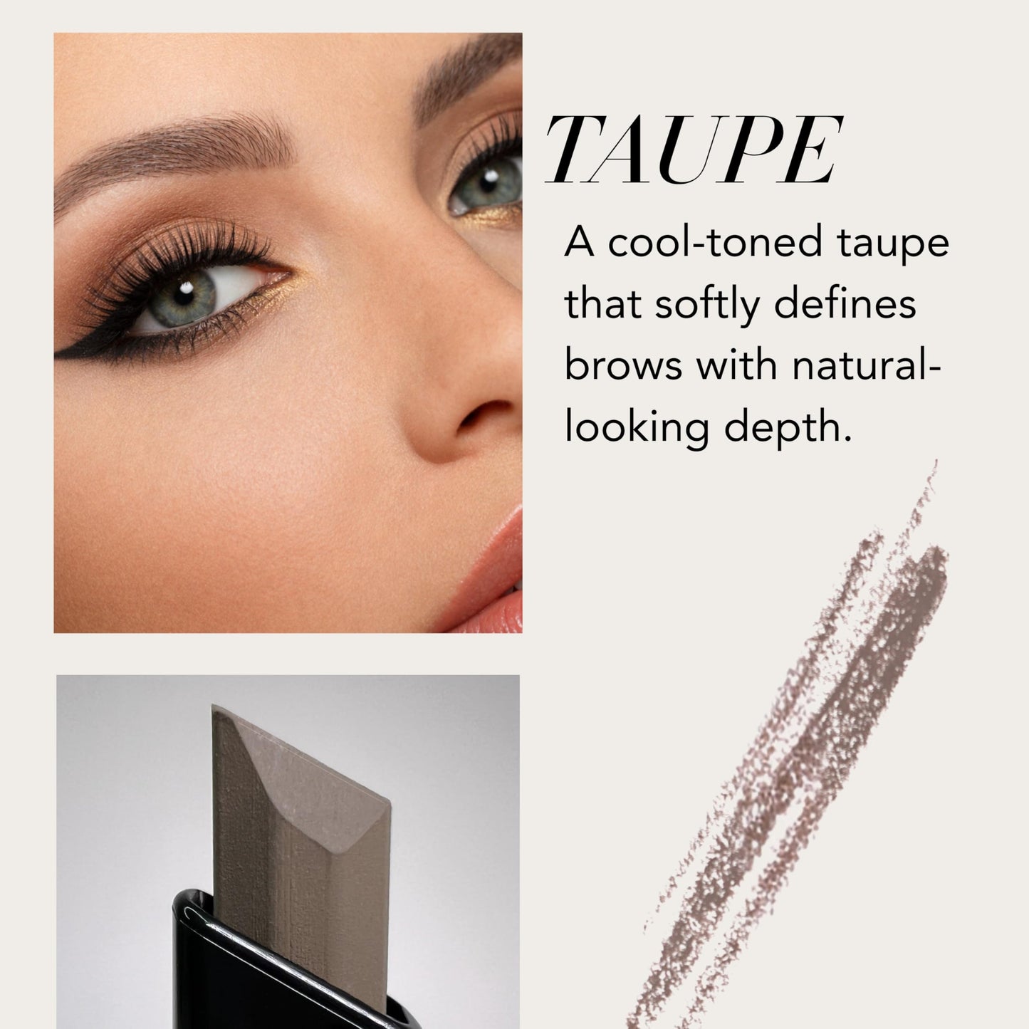 Xtreme Lashes Arch Defining Brow Pencil, Taupe, Waterproof, Smudge-Proof, Long-Lasting Makeup, Vegan, Angled Tip Eyebrow Pencil with Spoolie Brush