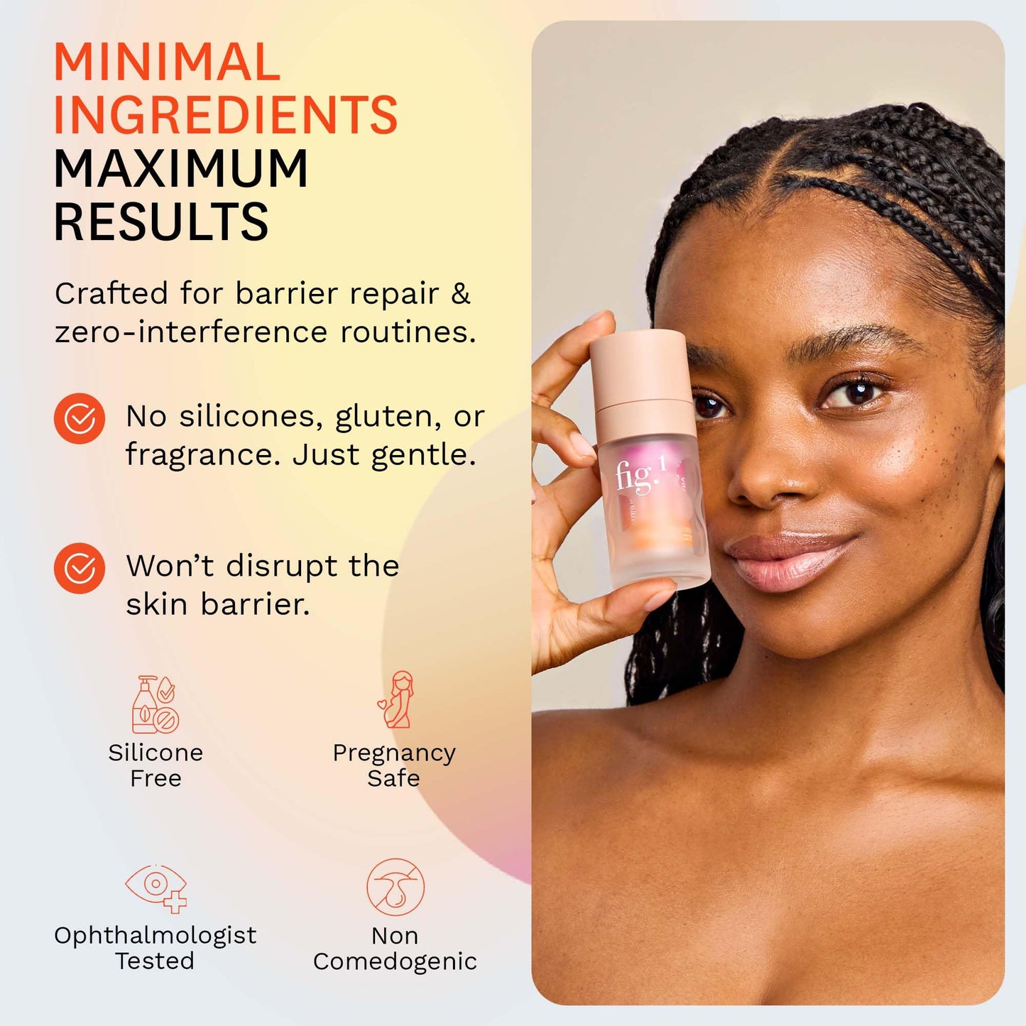 Fig.1 Vitamin C Eye Cream for Dark Circles, Puffiness & Wrinkles | Under Eye Cream for Women & Men | Glowing Eye Treatment | Refillable Anti Aging Moisturizer for Fine Lines