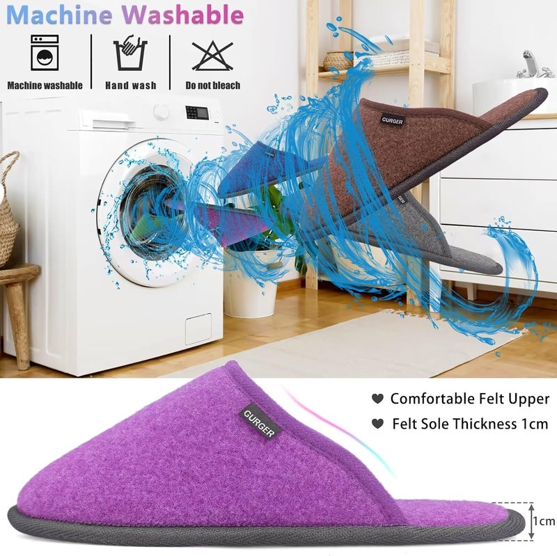 House Slippers for Guests - Non-Slip Washable Spa Slippers | Ideal for Hotels, Parties & Travel