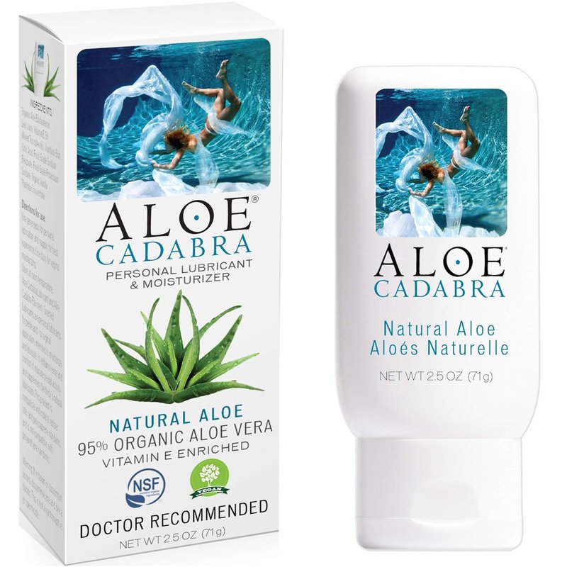 Aloe Cadabra Natural Vaginal Moisturizer - Organic Aloe, pH Balanced | Unscented 2.5 oz