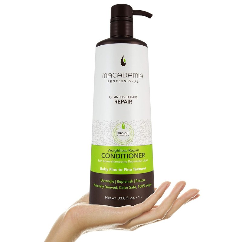 Macadamia Professional Weightless Repair Hair Conditioner - Hydrating Formula for Fine, Damaged & Color-Treated Hair | 33.8 fl oz
