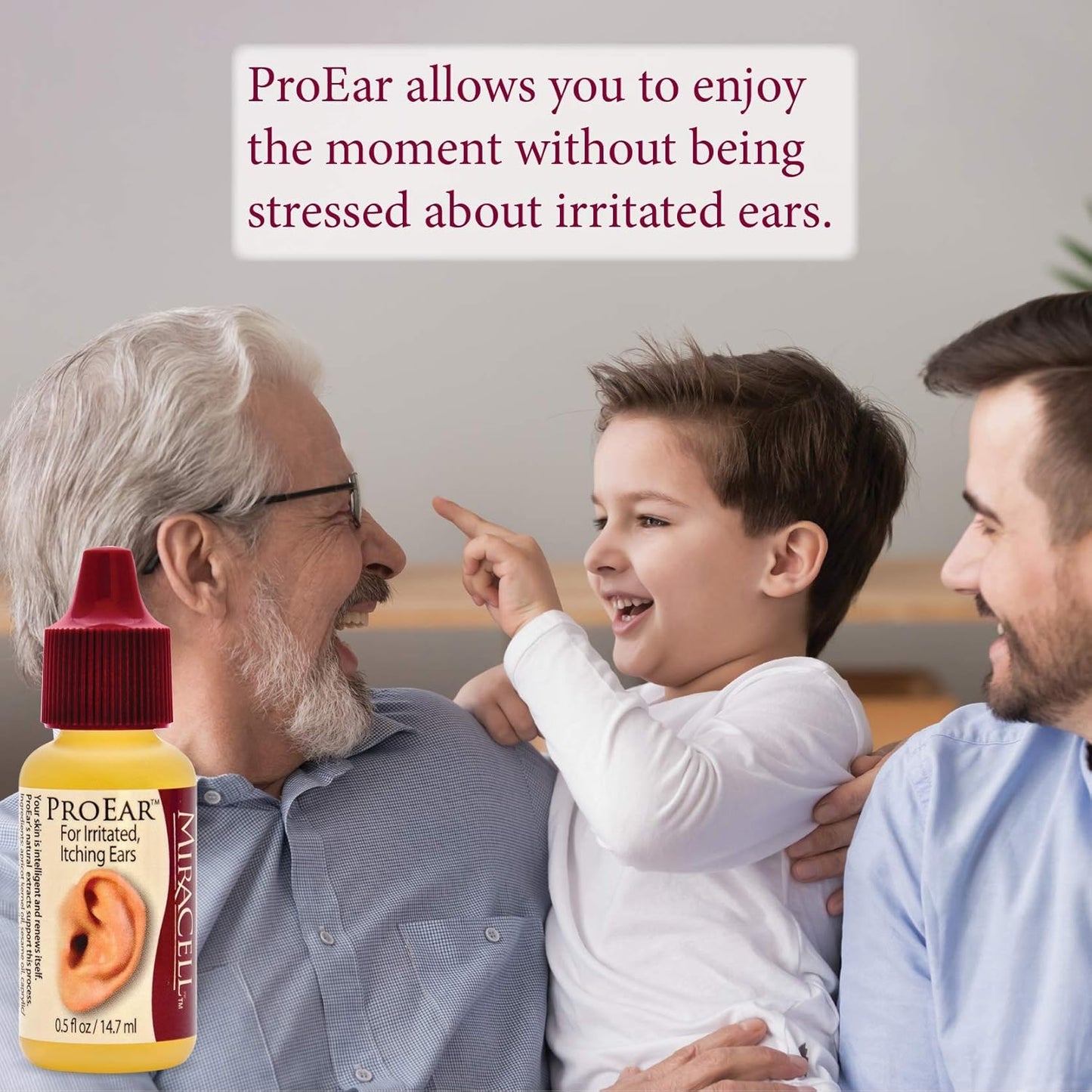 Ear Drops for Itchy Ears - Miracell ProEar Wax Softener for Adults & Babies | 0.5oz