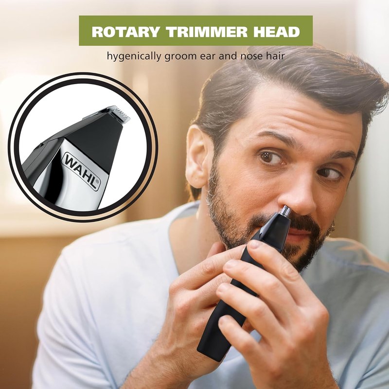 Wahl Color Pro Rechargeable Cordless Beard Trimmer Set | Includes Detail Eyebrow & Nose Hair Trimmers