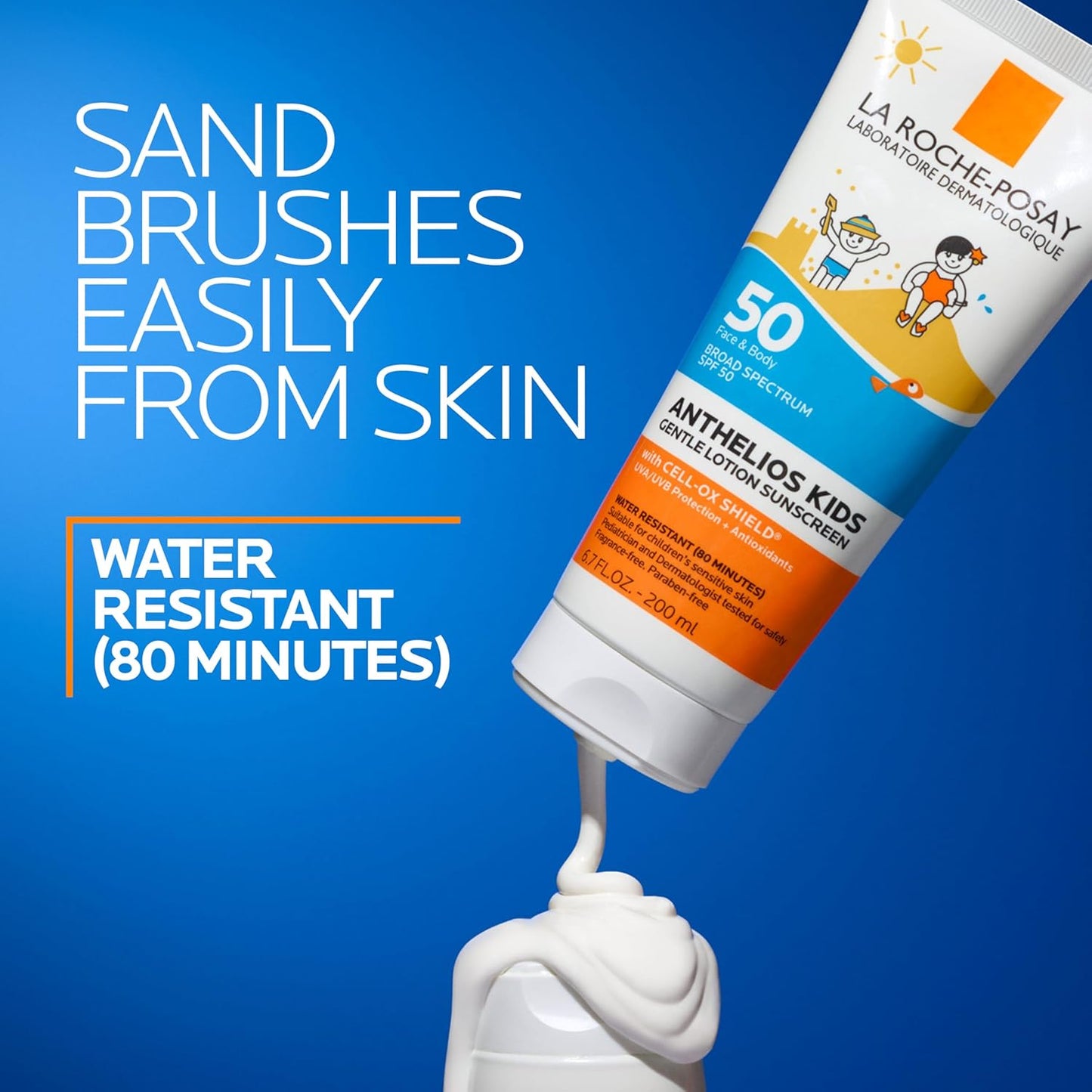 La Roche-Posay Anthelios Kids Sunscreen SPF 50 - Gentle, Broad Spectrum, Pediatrician Tested | Non-Comedogenic, Oil-Free