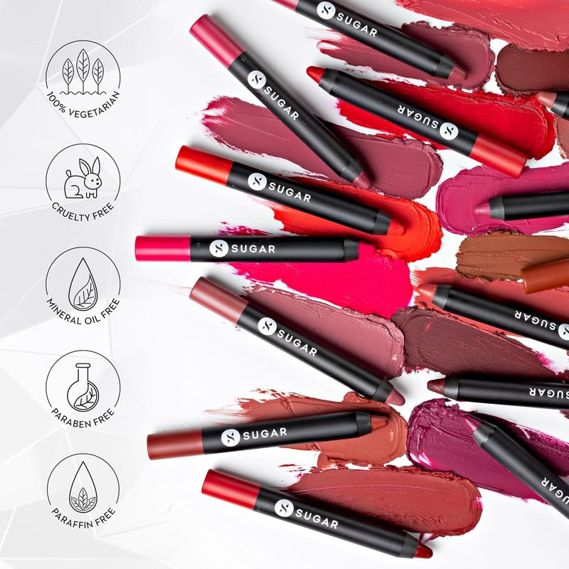 SUGAR Cosmetics Matte Crayon Lipstick - Long-Lasting 8+ Hours | 2.8g in Buffy Summers Shade