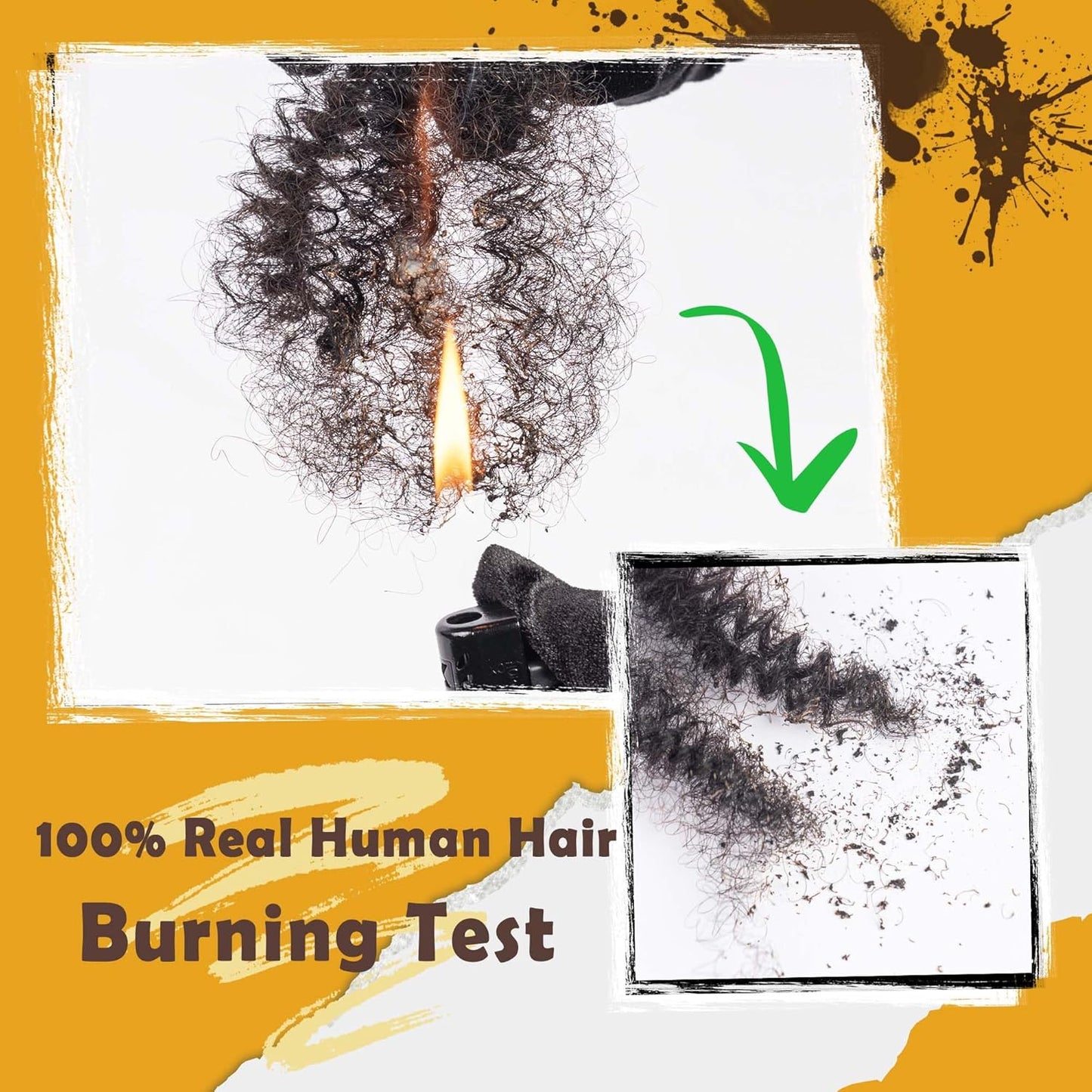 Spring Twist Bulk Human Hair - 100% Afro Kinky for Crochet Styles | Can Be Dyed & Bleached, 50g