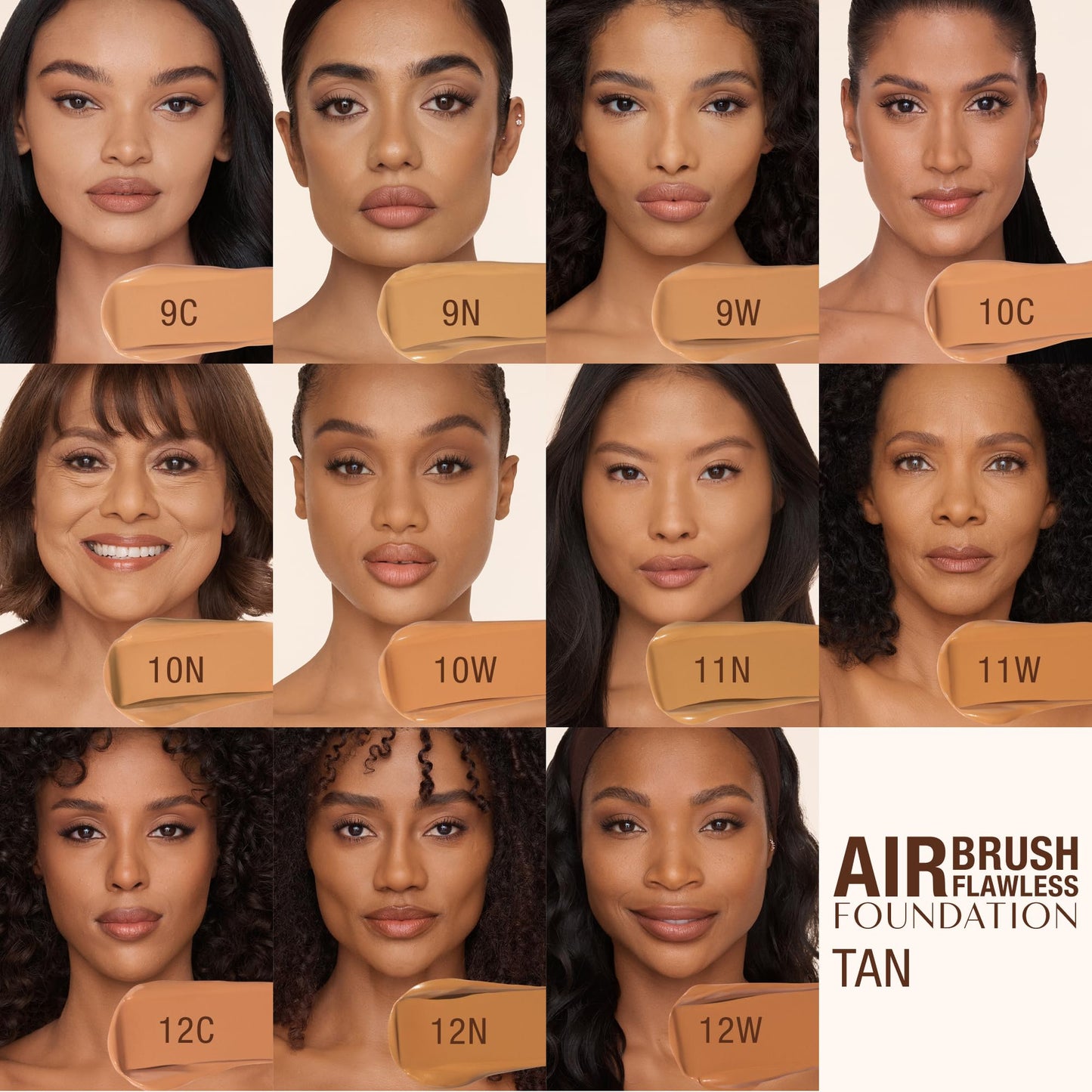 Charlotte Tilbury Airbrush Flawless Matte Foundation - Full Coverage Liquid Makeup with a Natural-Matte Finish - Smoothes & Blurs Pores - Waterproof & Transfer Resistant - 10 Neutral
