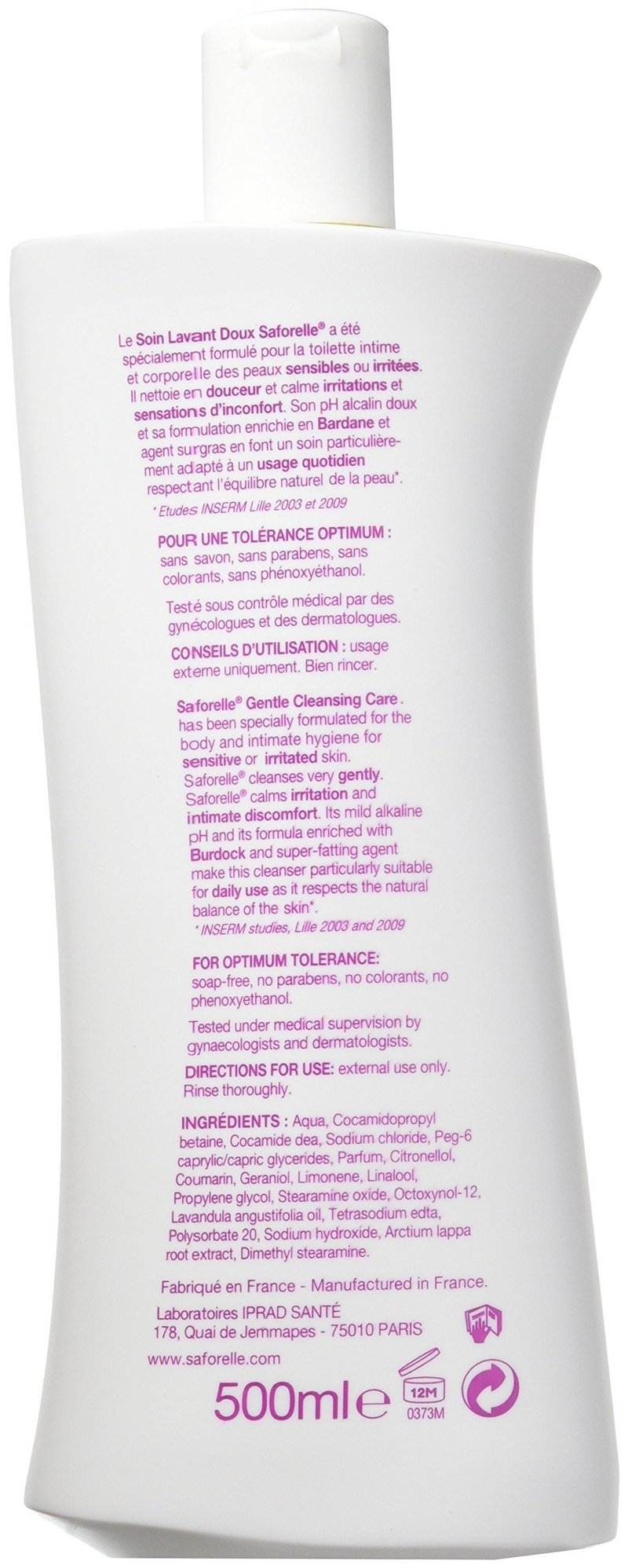 Saforelle Gentle Cleansing Care 2X500ml