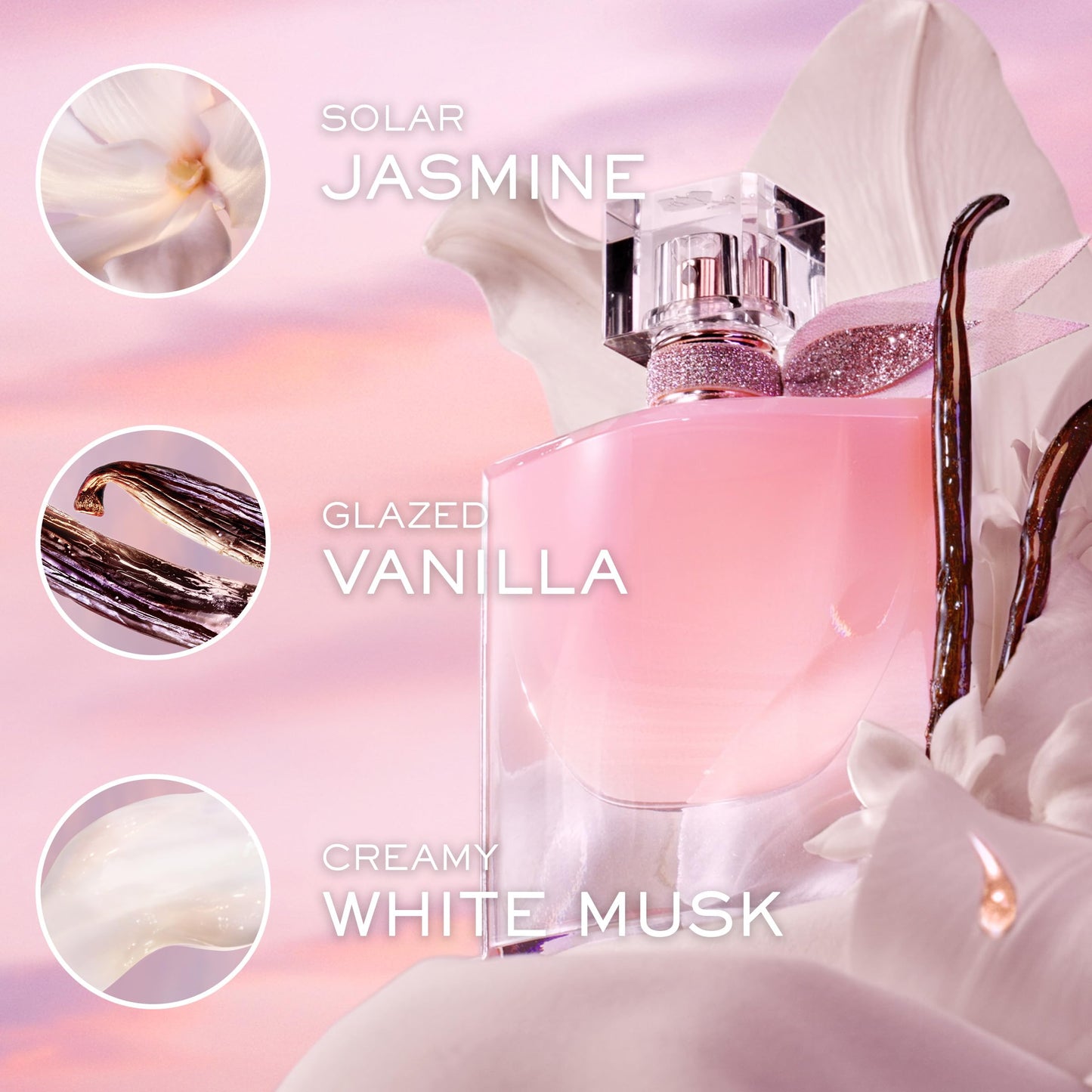 Lancôme La Vie Est Belle La Vie Vanille Nude Eau de Parfum - Long Lasting Fragrance with Notes of Solar Jasmine, Glazed Bourbon Vanilla, White Musk - Floral & Sweet Women's Perfume 0.34 Fl Oz.