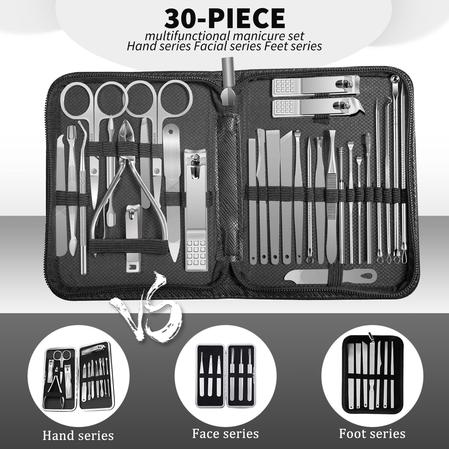 Andrea 30Pcs Manicure Set & 20Pcs Manicure Set
