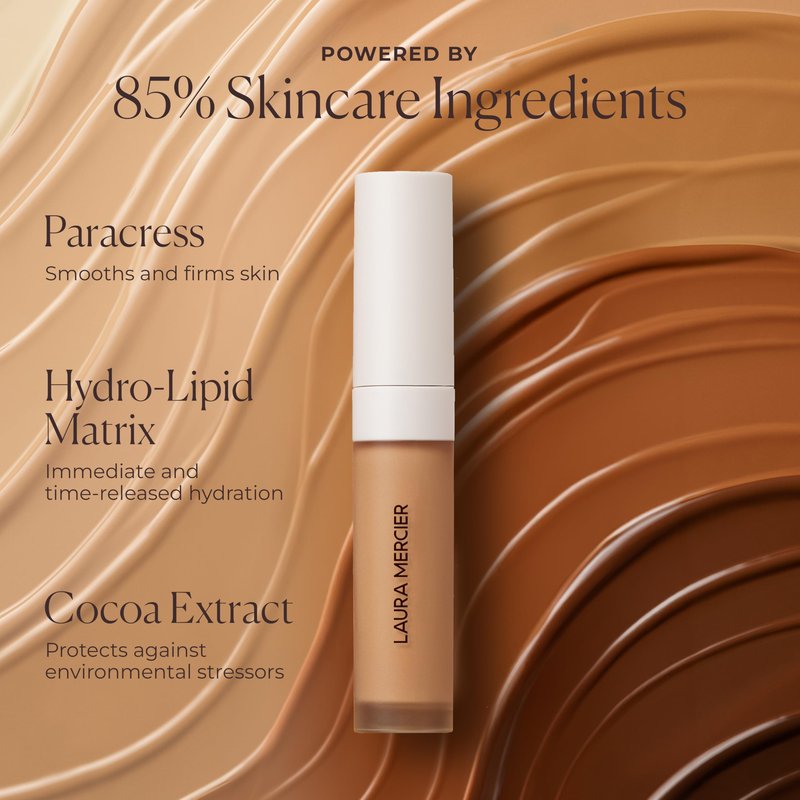 Laura Mercier Real Flawless Weightless Perfecting Serum Concealer, Long-Lasting, Waterproof, & Crease-Proof Wear, Buildable Coverage, Oil-Free, 2C2 - Light with cool undertones