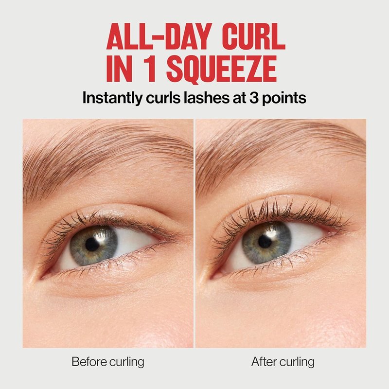 Revlon Triple-Stepped Eyelash Curler - Gentle 3-Tiered Pads for Effortless Curling | One Count