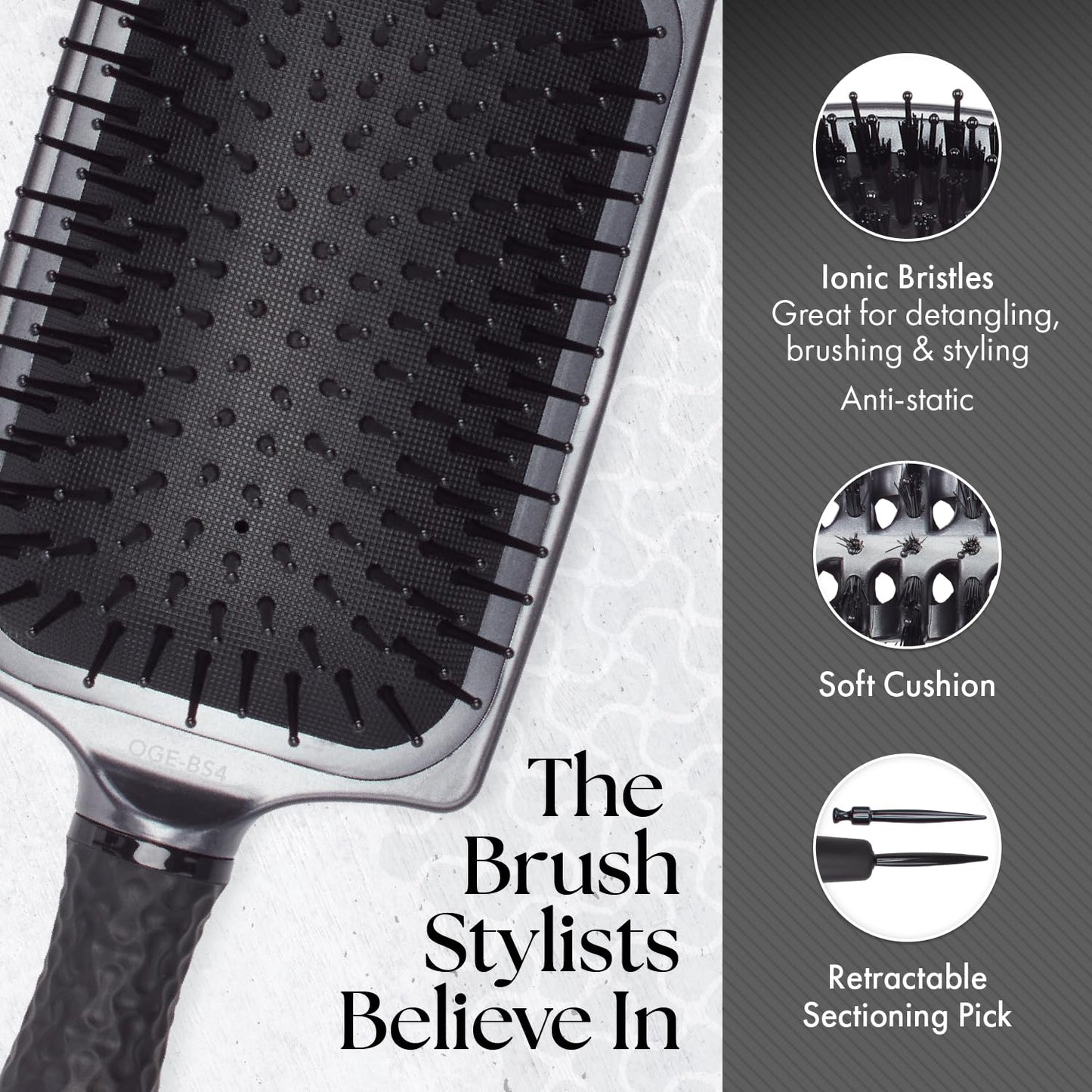 Olivia Garden ESSENTIALS Styling Large Paddle brush