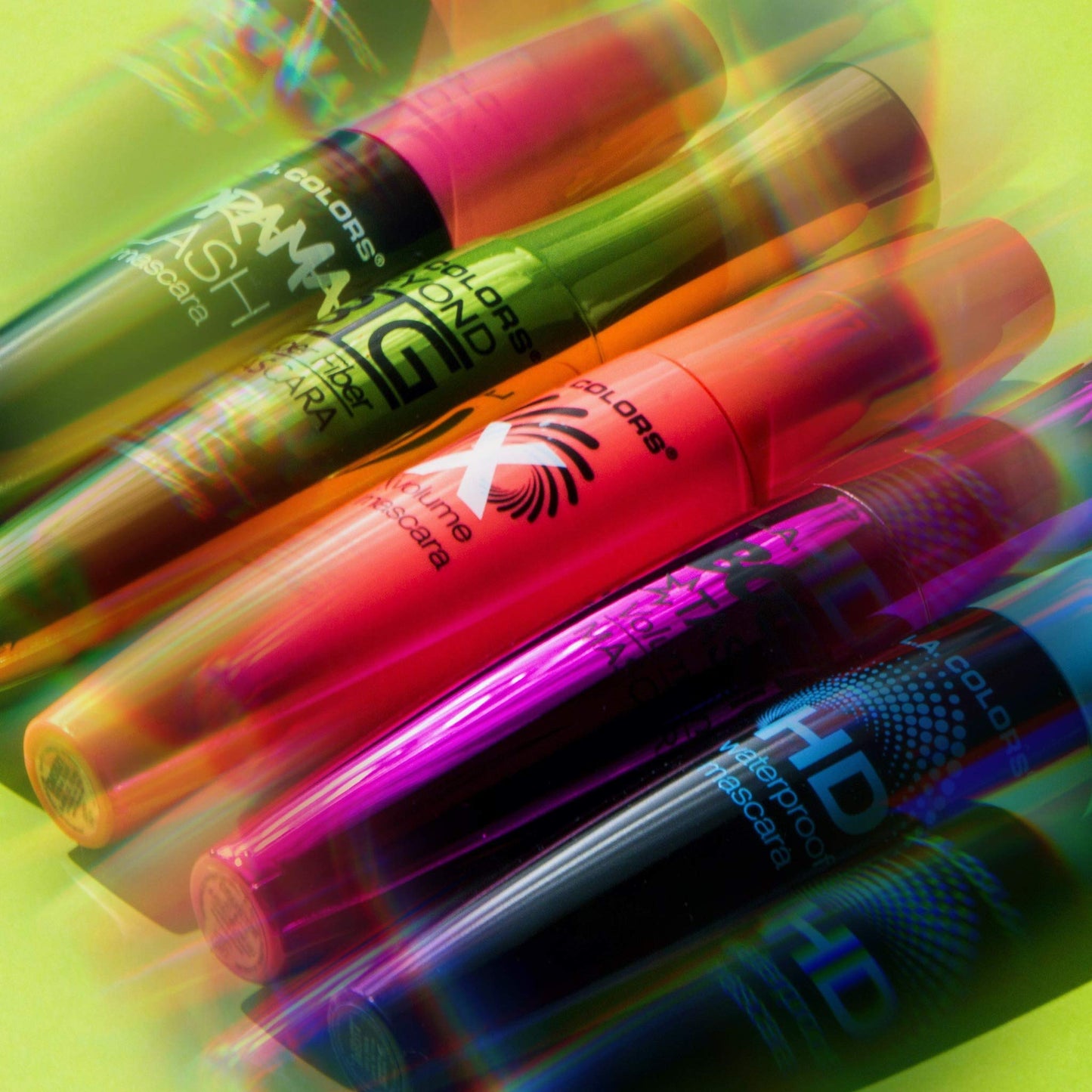 L.A. COLORS HD Waterproof Mascara, Very Black CMS522 (Pack of 2)