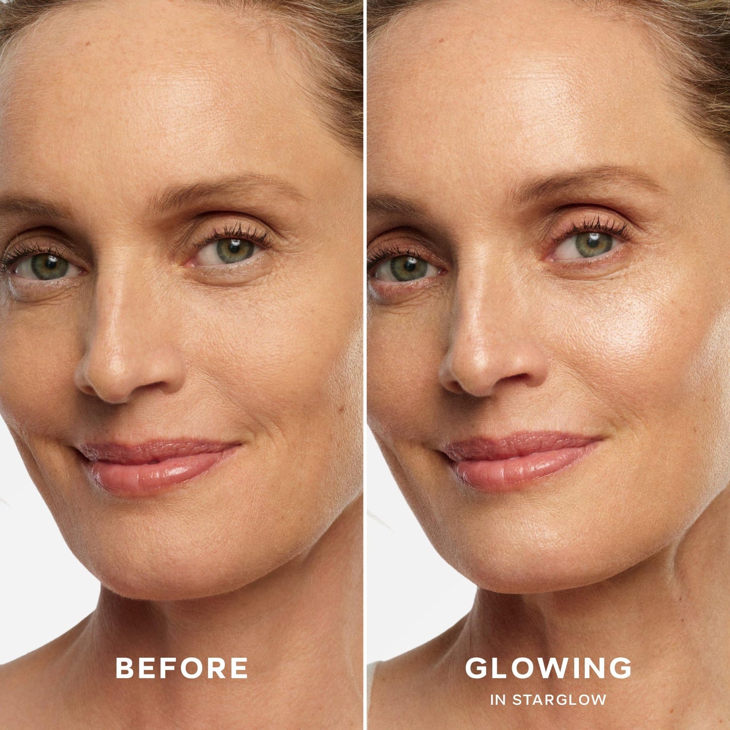 Saie Mini Glowy Super Gel - Hydrating Makeup Primer and Illuminating Glow Serum Enriched with Vitamin C and Squalane Oil - All-Over Liquid Highlighter Makeup for Instant Glass Skin - Starglow (0.5 oz)