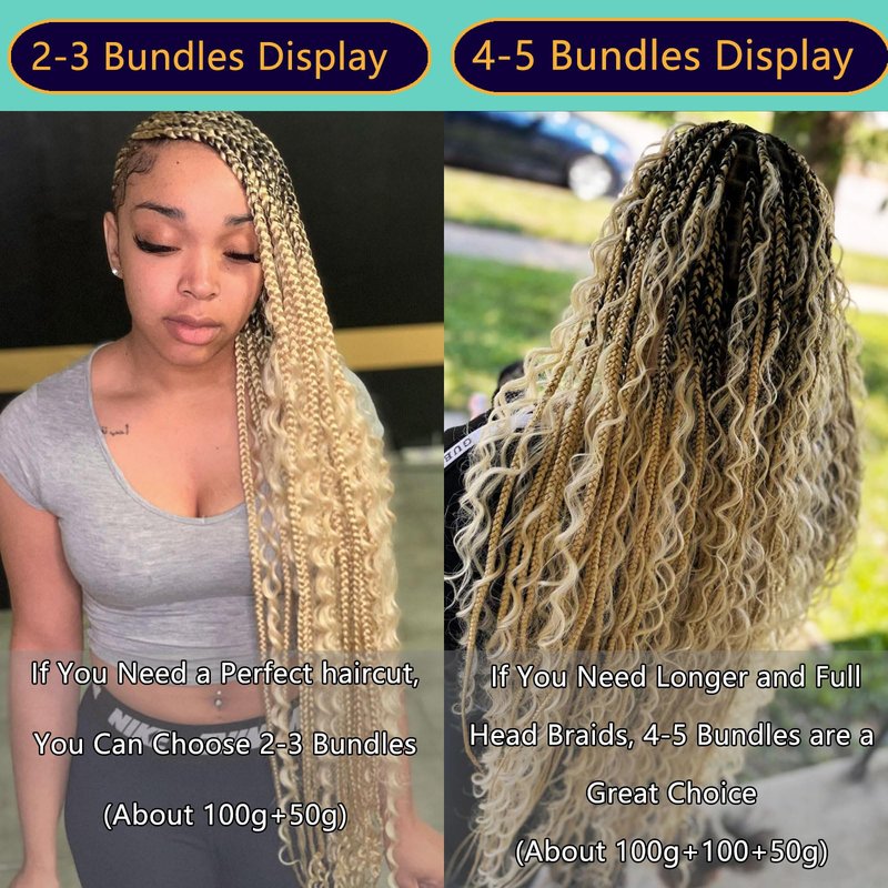 613 Blonde Human Braiding Hair Deep Water Wave Bulk Human Hair for Braiding 16 Inch 100 g 2 Bundle Curly Human Hair for Boho Braids Wet and Wavy Human Hair Extensions No Weft Micro Braiding Hair