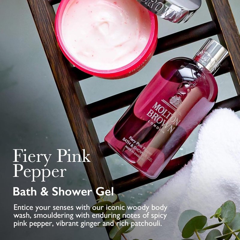 Bath and Shower Gel - Fiery Pink Pepper by Molton Brown for Unisex - 10 oz Shower Gel