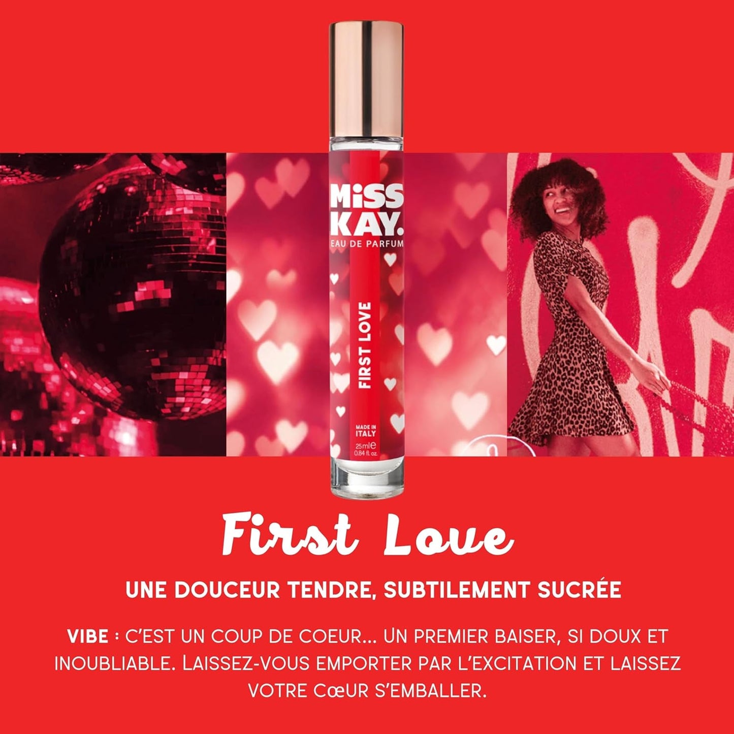 First Love Eau de Parfum 25ml | Fruity Floral Scent with Bergamot, Blackcurrant & Jasmine - Vegan & Made in Italy