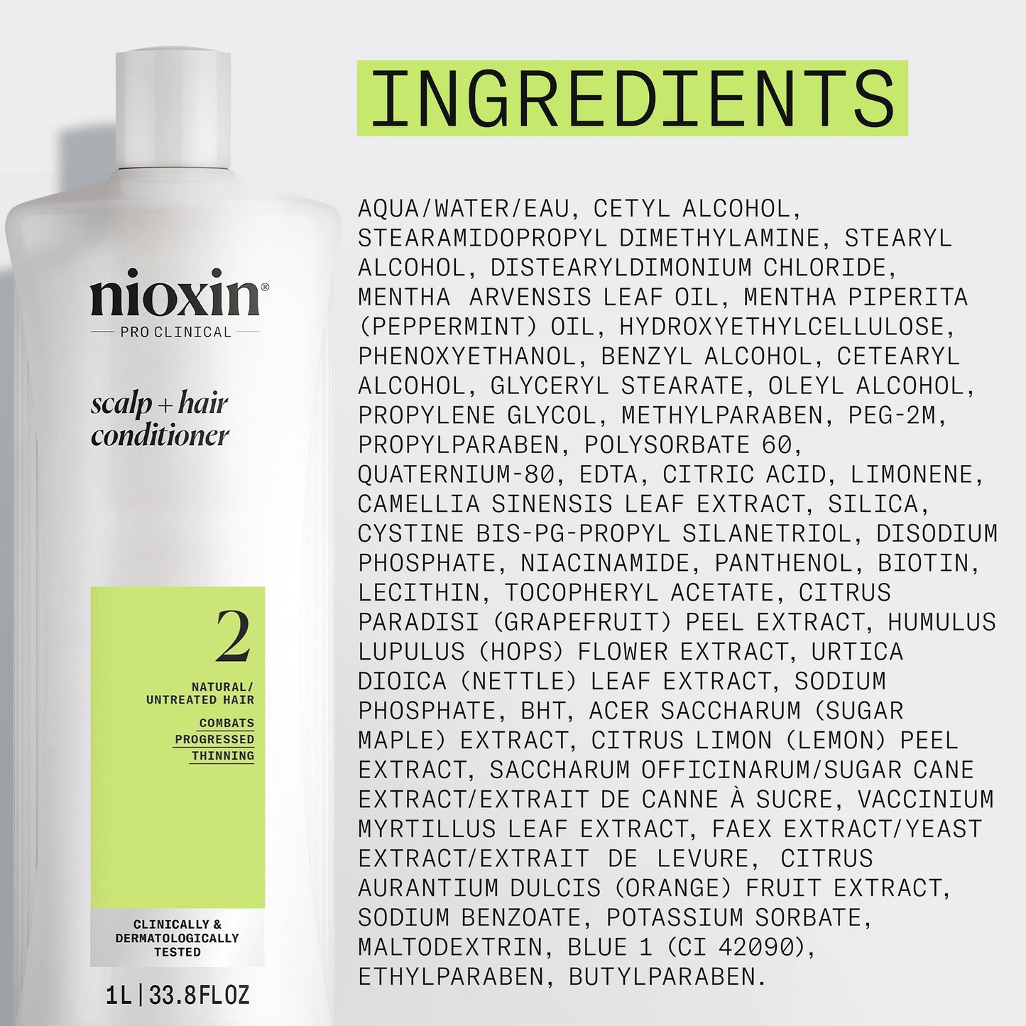 NIOXIN System 2 Scalp Care | Conditioner | Hair Thickening For Natural Hair