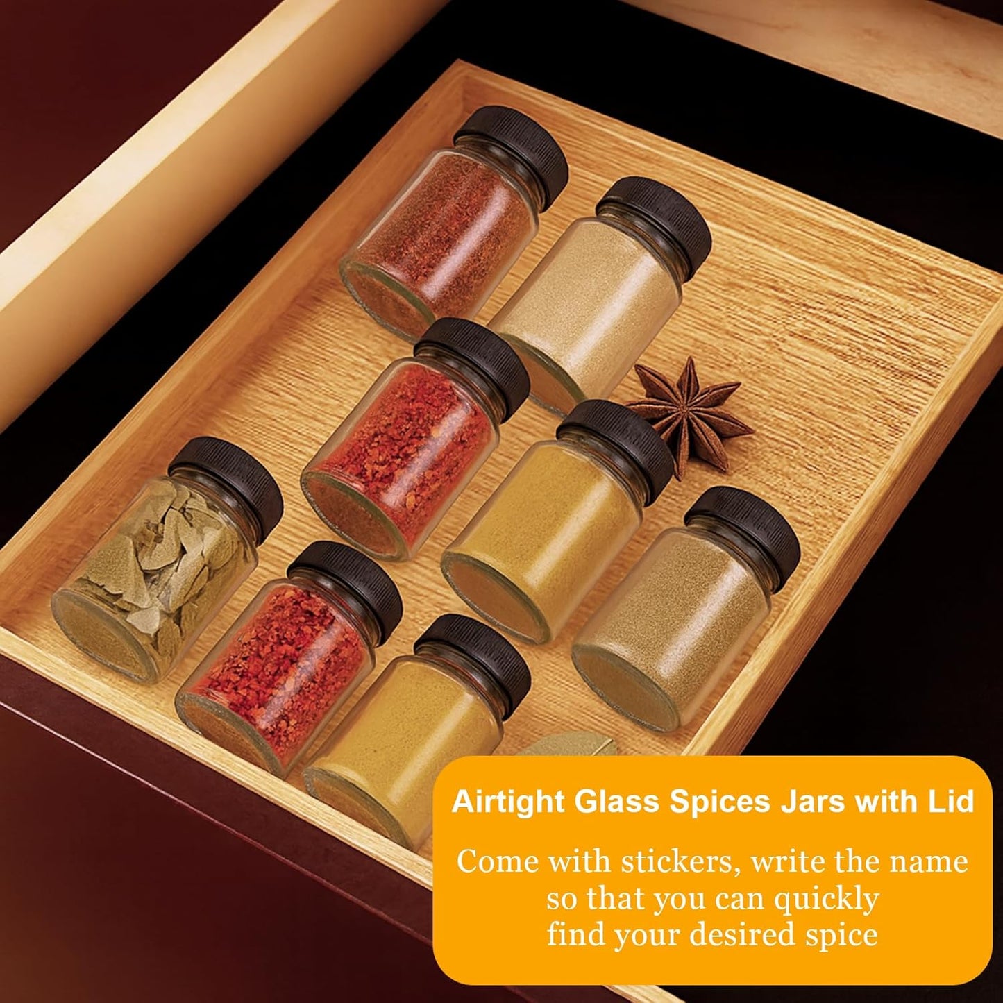 **16 Pack 2oz Glass Shot Bottles - Leakproof Mini Jars with Black Caps for Juicing & Party Favors | ml & oz Scale**