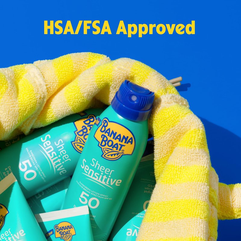 Banana Boat Sheer Sensitive Body Lotion, SPF 50, 6oz