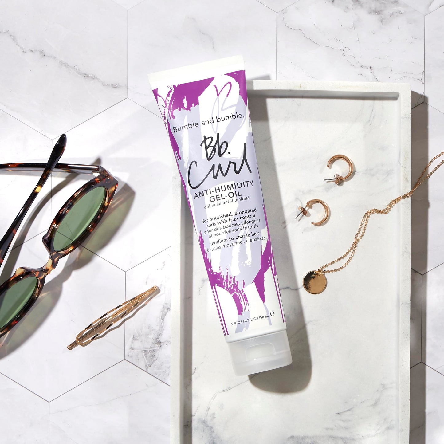 Bumble and bumble. Curl Anti-Humidity Gel-Oil | Anti Frizz | Adds Bounce, Shine, Moisture |For Medium to Thick Coily, Curly Hair | With Jojoba, Avocado + Coconut Oil | Standard Size, 5 Fl Oz