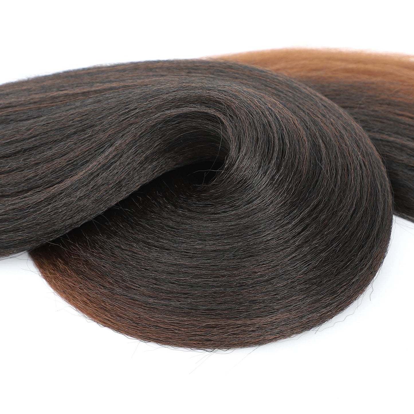 Callia 32 Inch Pre Stretched Braiding Hair Extension 8 Packs Soft Yaki Texture Braiding Hair Pre Stretched Hot Water Setting Synthetic Hair Extension For Twist Braidings (32Inch-8PACK, 1B/30)