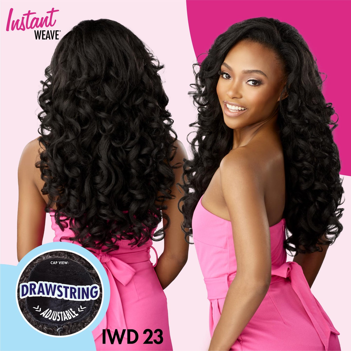Sensationnel Instant Weave Half Wig-23, 1 JETBLACK