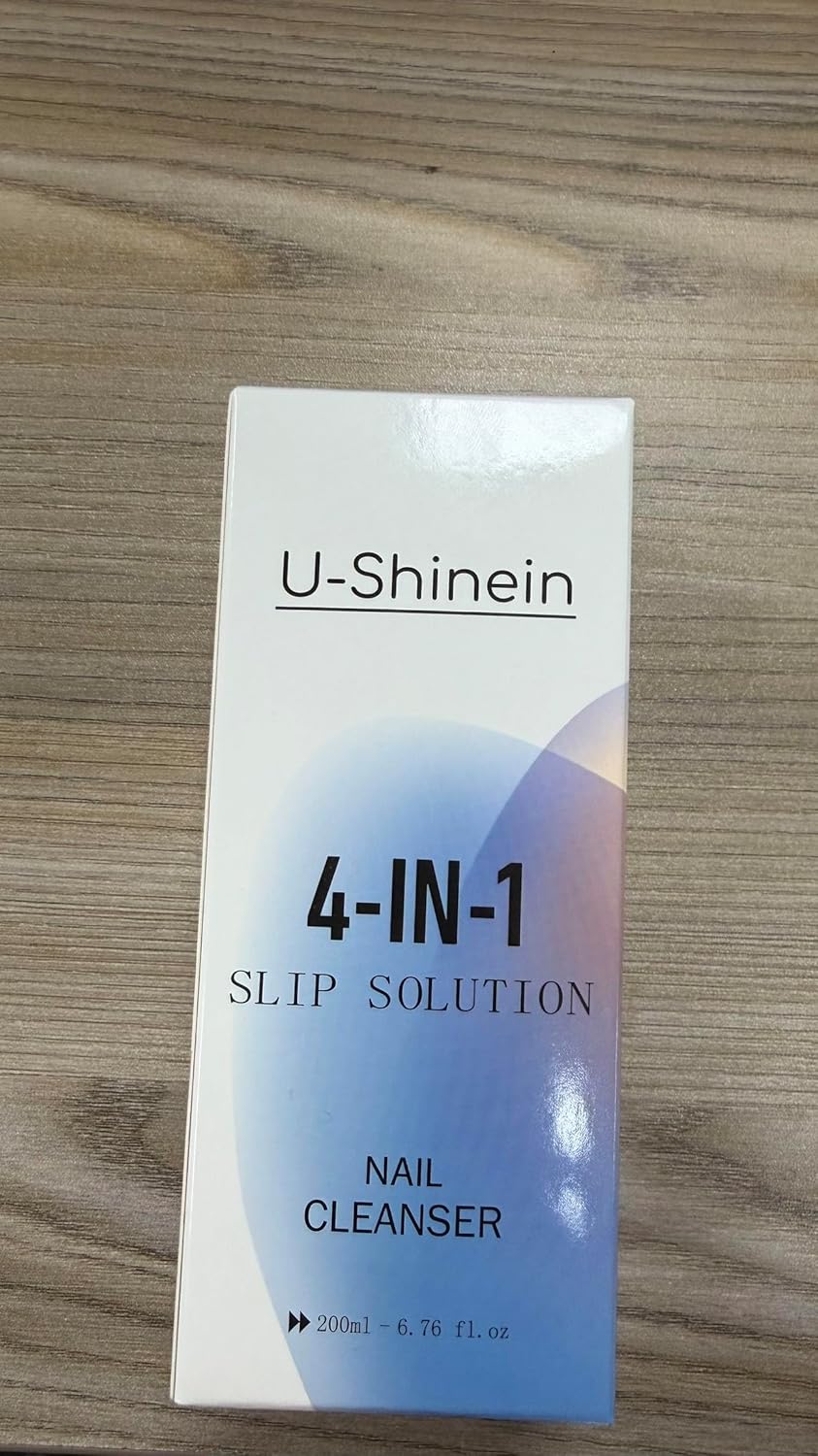 Nail Slip Solution 200ml - 4-in-1 Poly Nail Gel Builder Liquid | Nail Cleaner & Remover with Brush