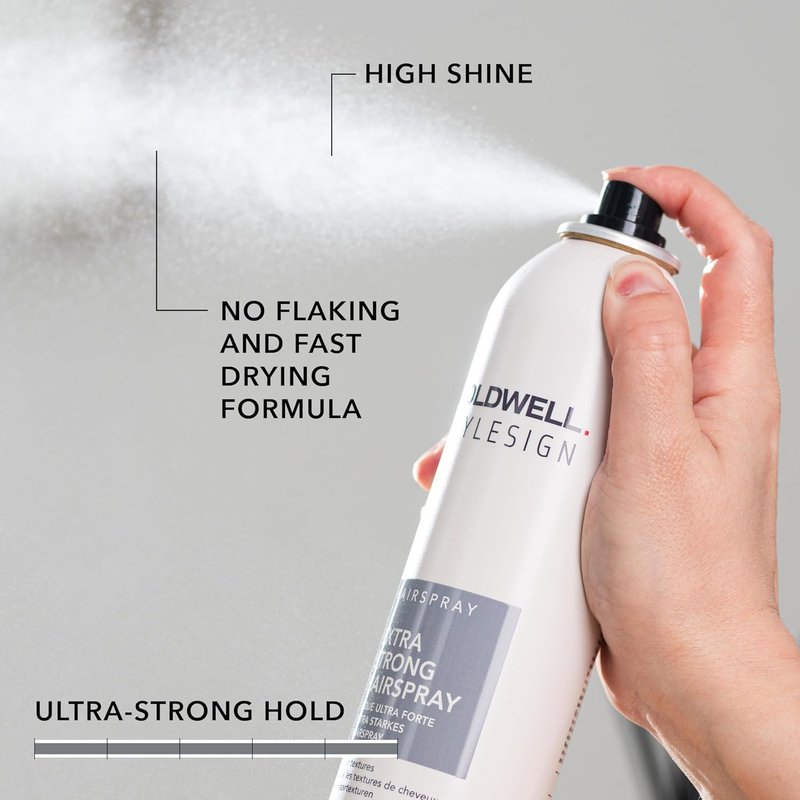 Goldwell StyleSign Extra Strong Hairspray - Long-Lasting Hold & Shine | 7.7oz