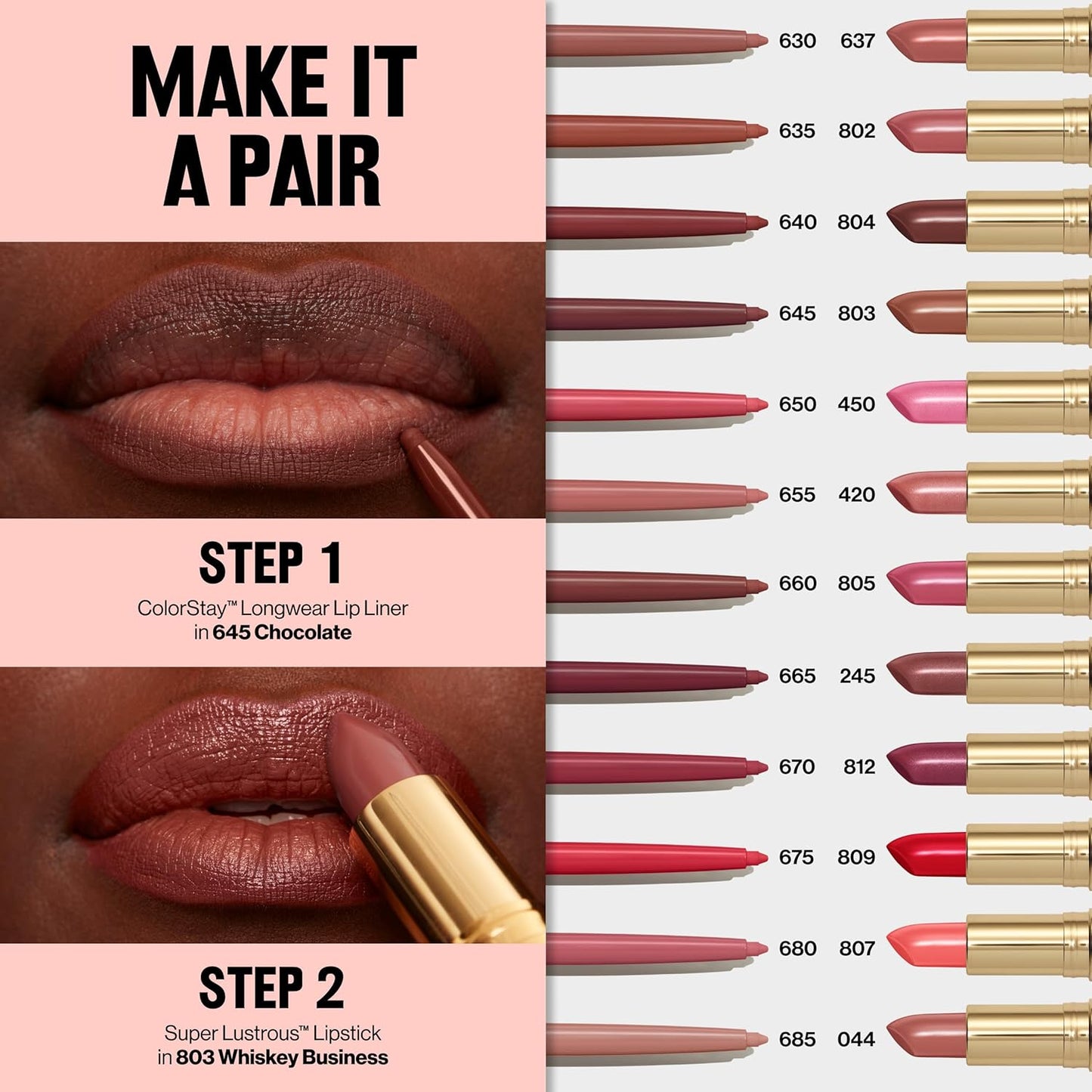 Revlon Colorstay Lip Liner - Longwear Smooth Application, Rich Colors | 640 Raisin, 0.01 oz