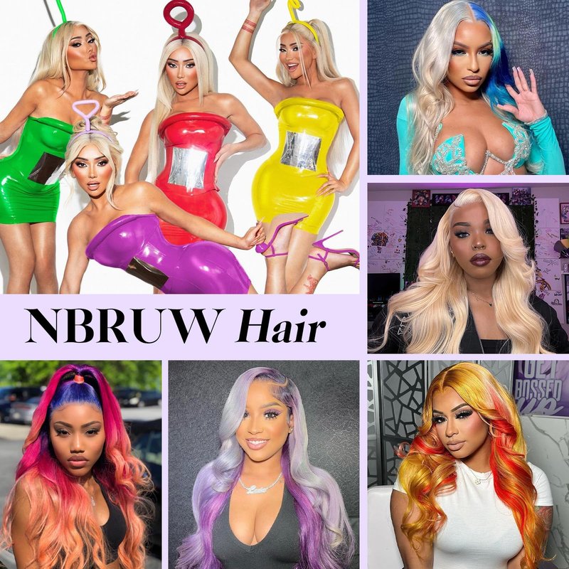 NBRUW 613 4x4 Bob Lace Front Wig Human Hair 200 Density 10 Inch Straight Bob Blonde Wig Human Hair 4x4 200 Density HD Lace Front Closure Wigs Human Hair Blonde Pre Plucked for Women
