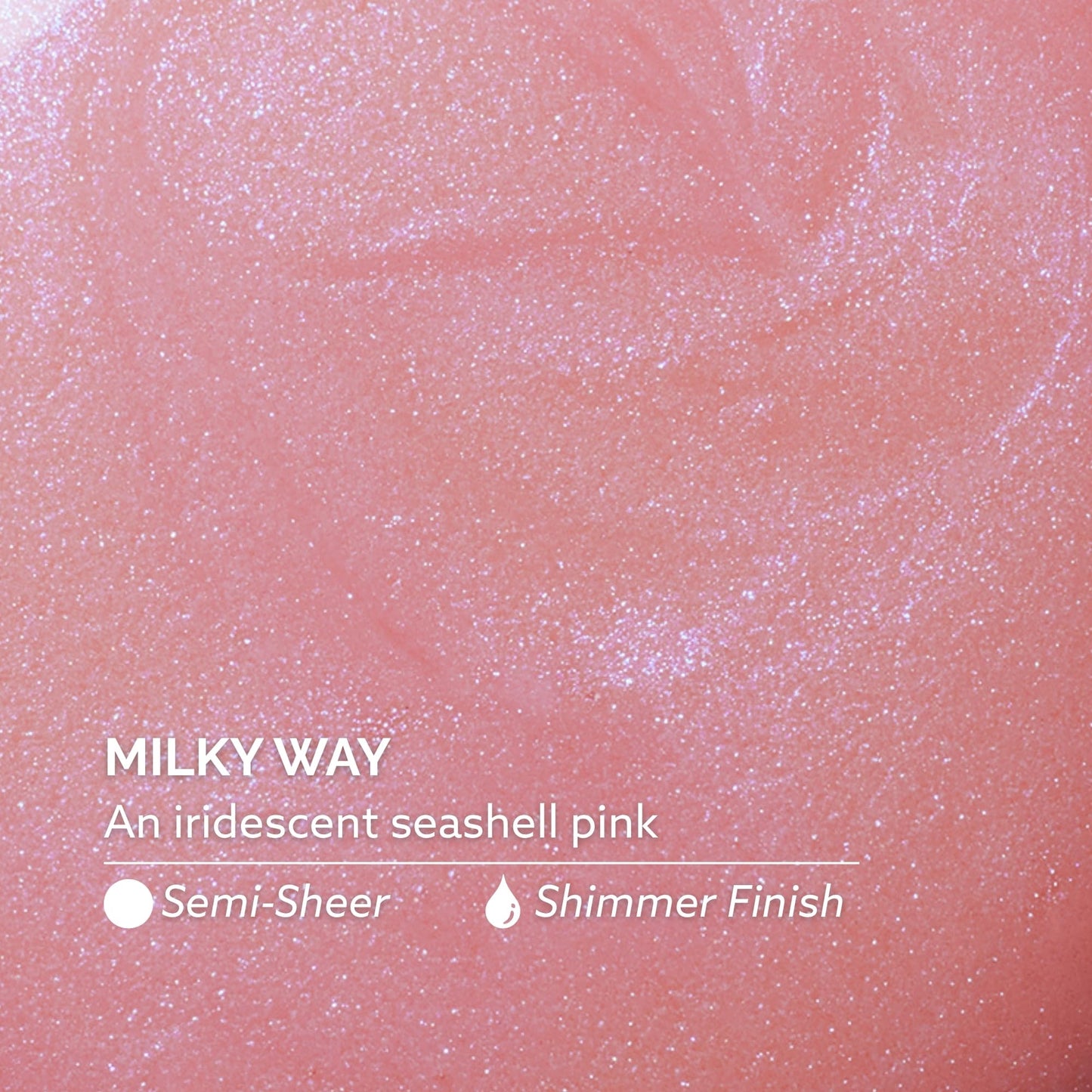 Dazzle Dry Nail Lacquer (Step 3) - Milky Way - An iridescent seashell pink. Semi-sheer shimmer. (0.5 fl oz)
