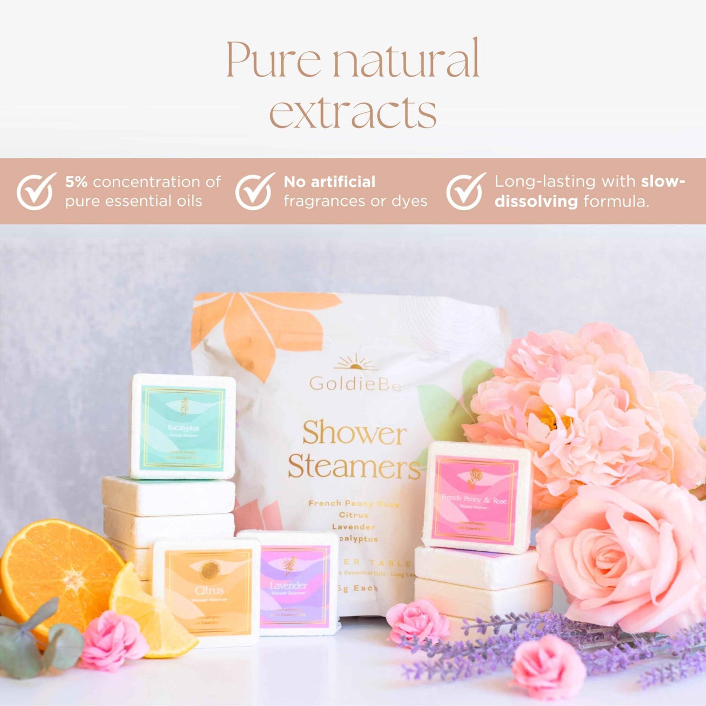 Shower Steamers Aromatherapy 12Pcs - Pure Essential Oils Shower Bombs Aromatherapy for Women - Eucalyptus Shower Steamer, Lavender Shower Steamers for Colds and Flu, Shower Bomb Gift for Her Self Care