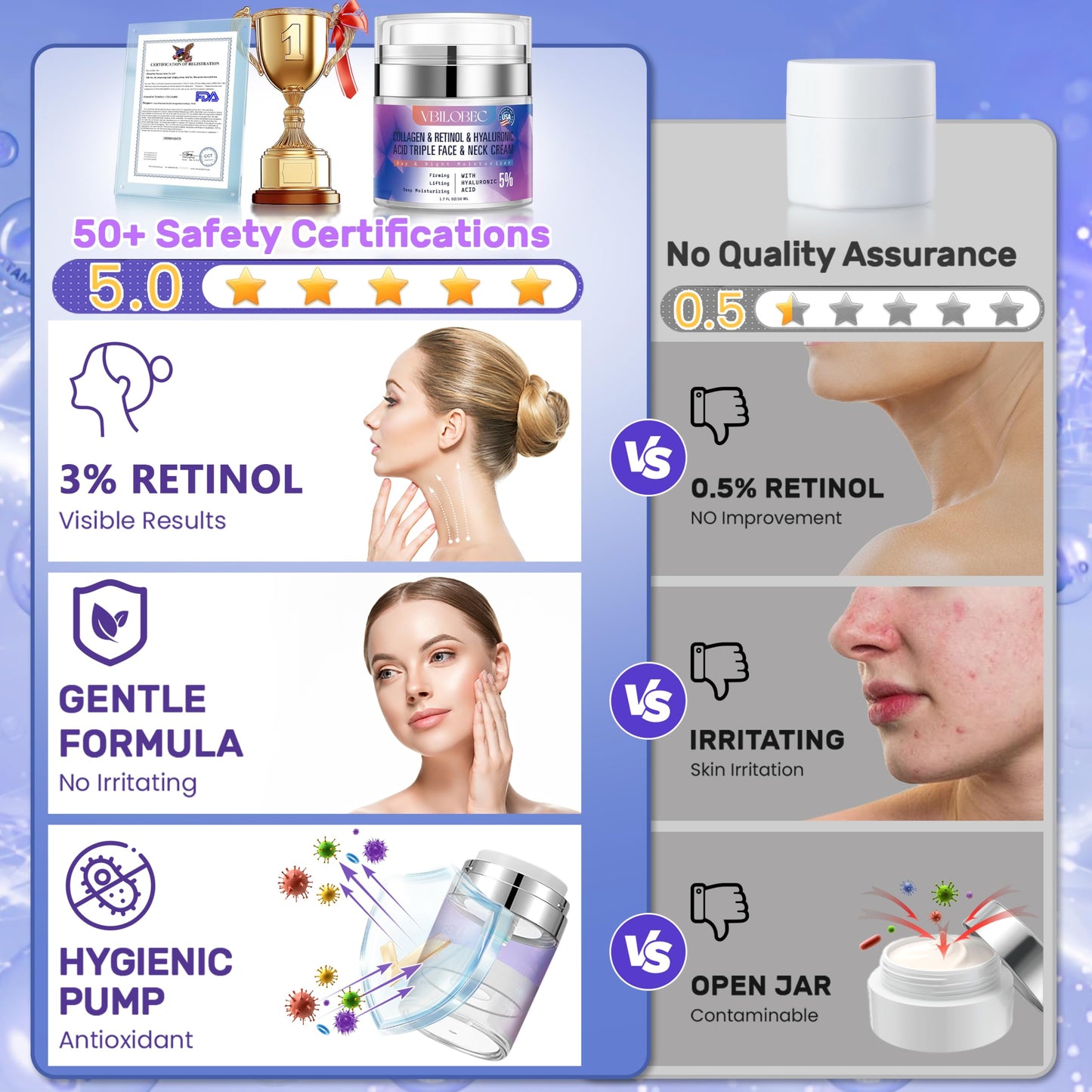 2025Latest Neck Firming Cream:[30+ SGS Certified][Used by Over 1M Fans]Anti-aging Neck & Face Tightening Cream,Lifting Moisturizer & suitable for face,neck and upper chest,1.7 fl oz.for Women&Men,2PC