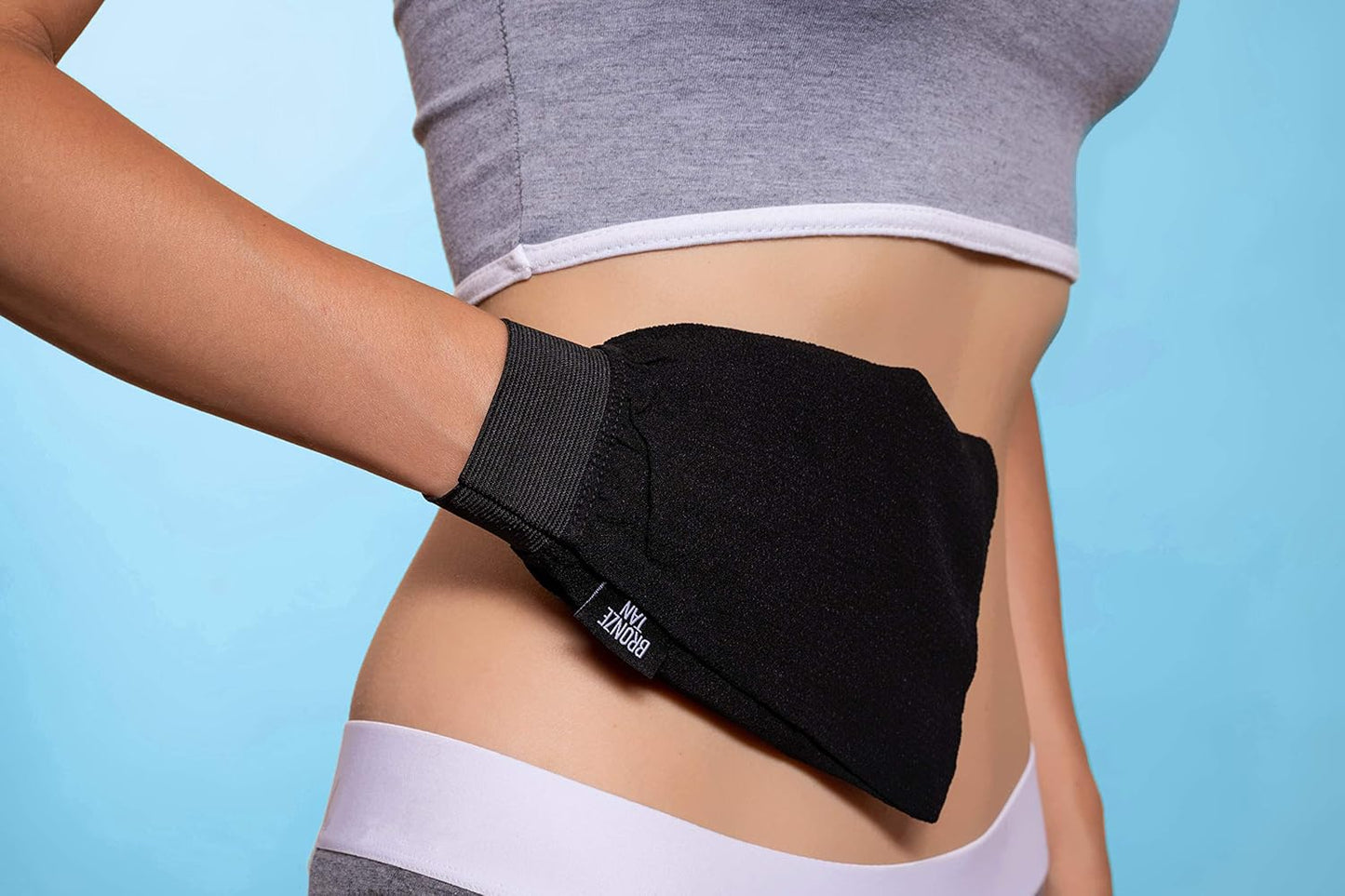 Bronze Tan Self Tanner Accessory Kit - Tanning Mitt, Exfoliating Mitt & Back Applicator for Sunless Tanning