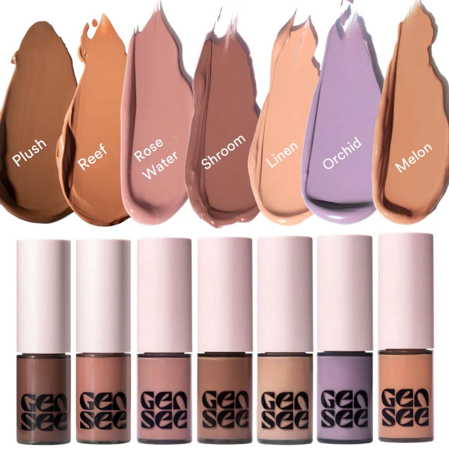GEN SEE Mixed Media Matte Liquid Eyeshadow, Linen – Weightless Long Lasting Matte Eye Color, High Pigment Multi-Use Makeup for Eyes Cheeks Lips, Vegan Cruelty-Free, Made in Italy