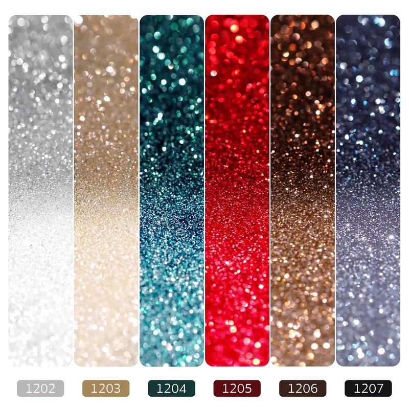 GAOY Reflective Glitter Gel Nail Polish Set, 6 Colors Including Red Brown Blue Holographic Glitter Gel Polish Kit UV LED Soak Off Sparkly Home DIY Manicure Nail Salon Shiny Varnish