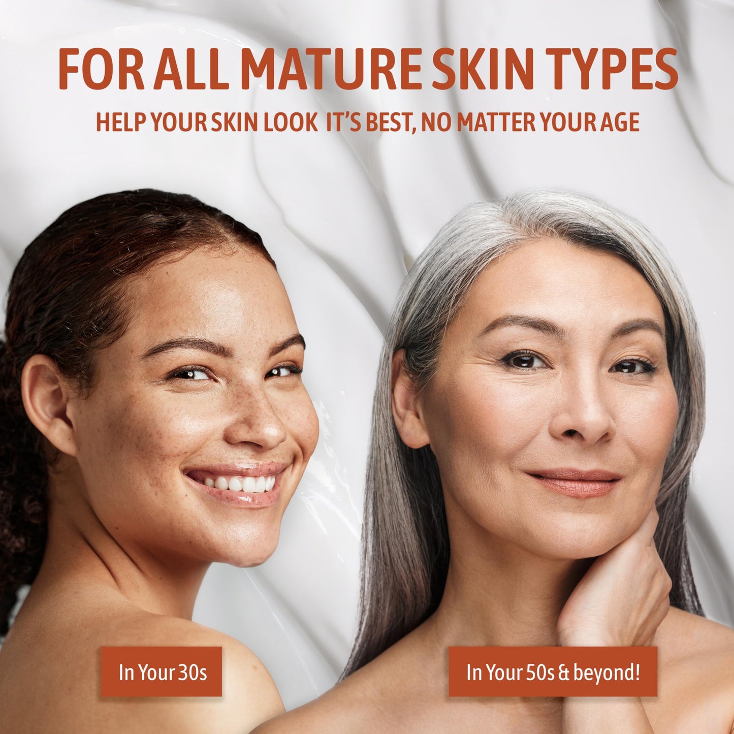 NATURE WELL Clinical Vitamin C 16oz & Collagen Peptide 10oz Moisturizing Cream Bundle for Face, Body, & Hands, Plump & Nourish, Brighten & Smooth, Provides Intense Hydration For Dry & Dull Skin