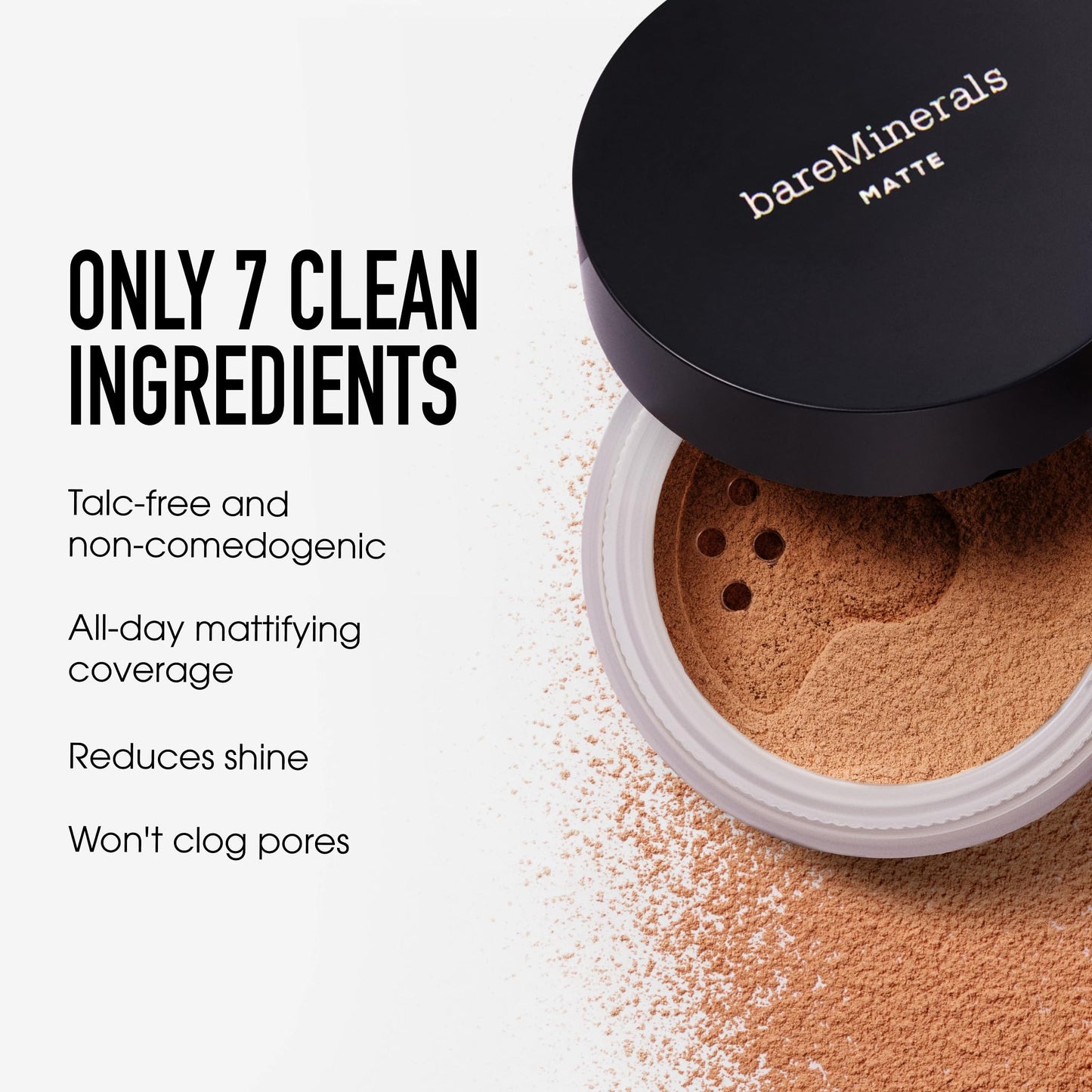 Original Matte Loose Mineral Foundation SPF 15, 24 Neutral Dark, Vegan, Cruelty-Free & Dermatologist-Tested