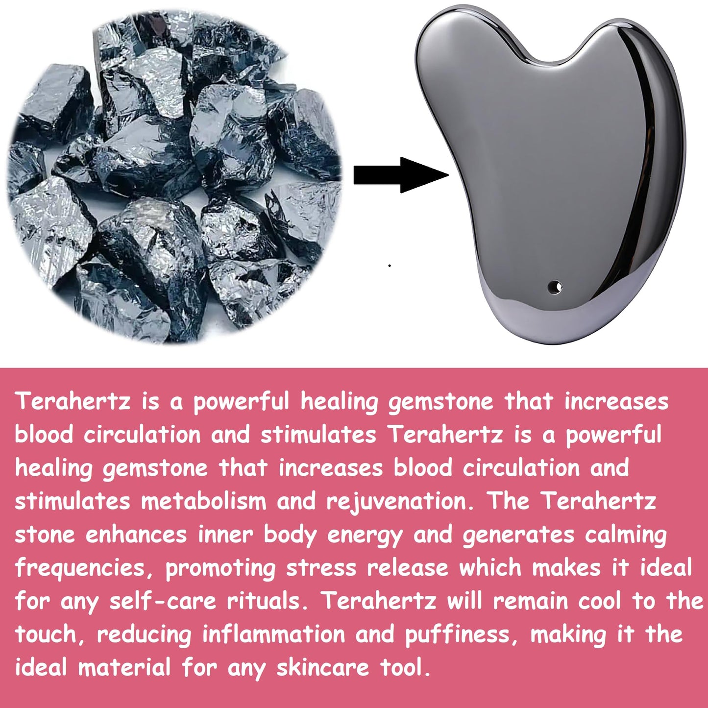 HIFIMDLI Terahertz Stone Gua Sha Facial Tools Face Body Gua Sha