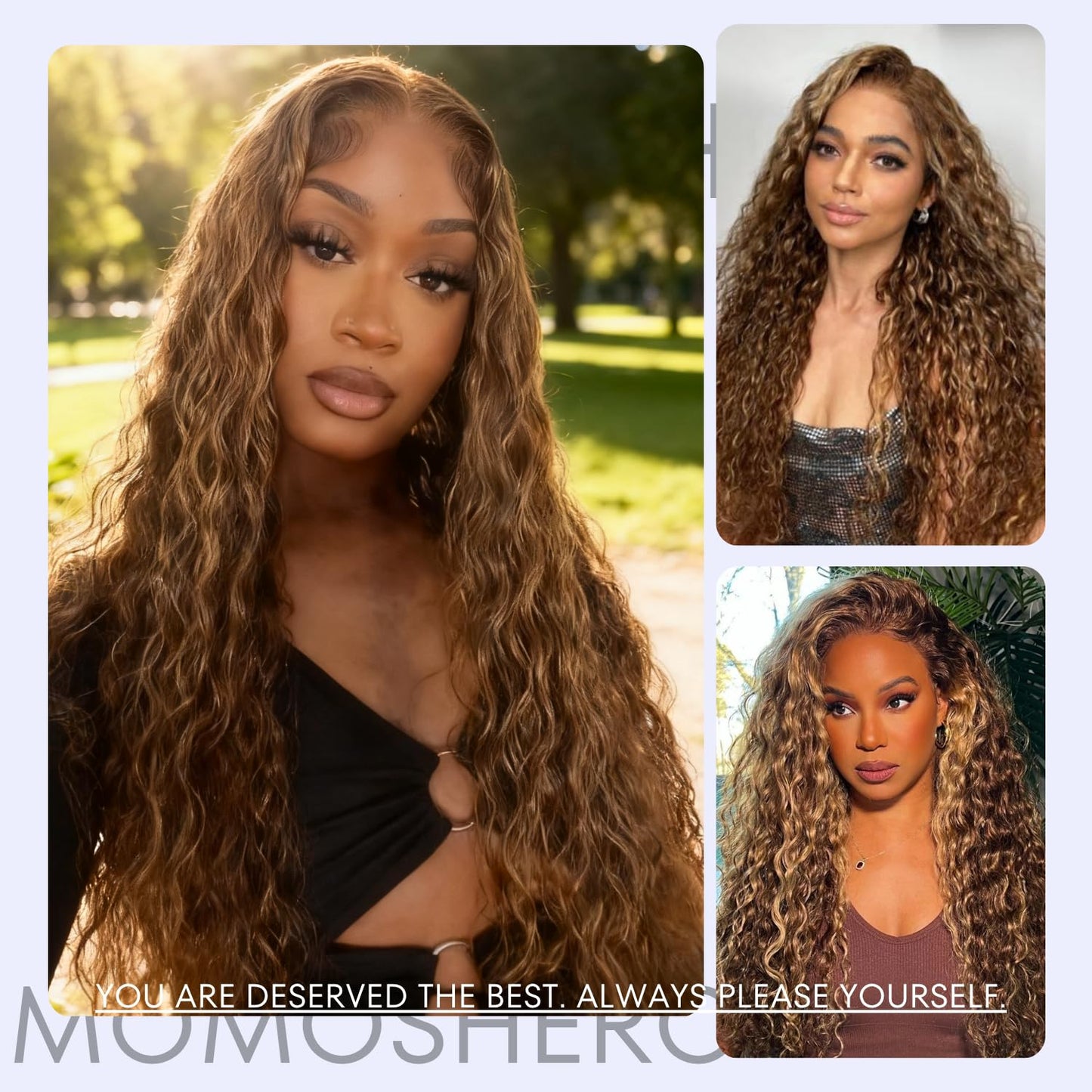 Honey Brown Highlights Body Wave Human Hair Bundles - 12 Inch 100% Virgin Remy, Thick Sew In Track