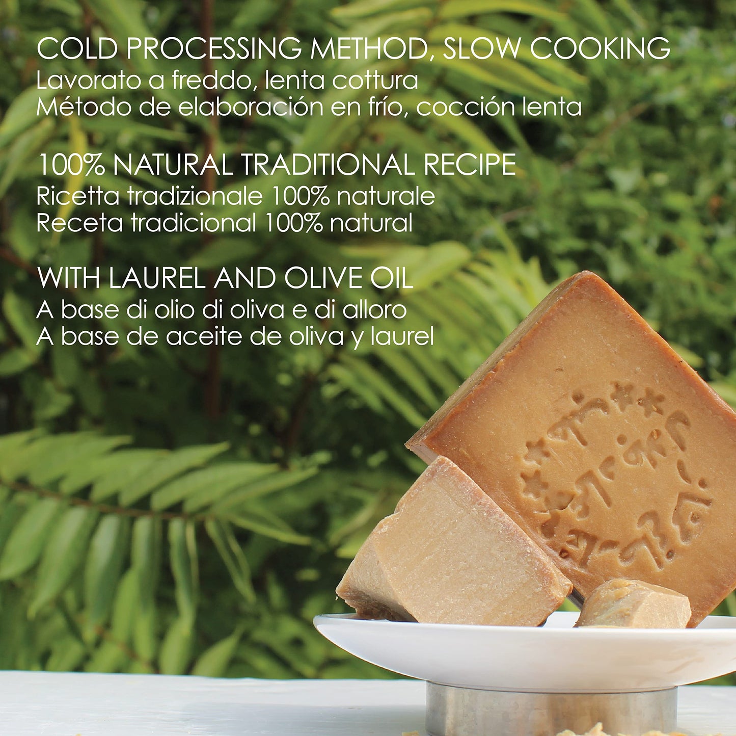 LYNPHA VITALE - Aleppo Soap Bar with 16% Laurel Oil and Olive Oil – Traditional Handmade Soap – 7.05 oz (200 g)