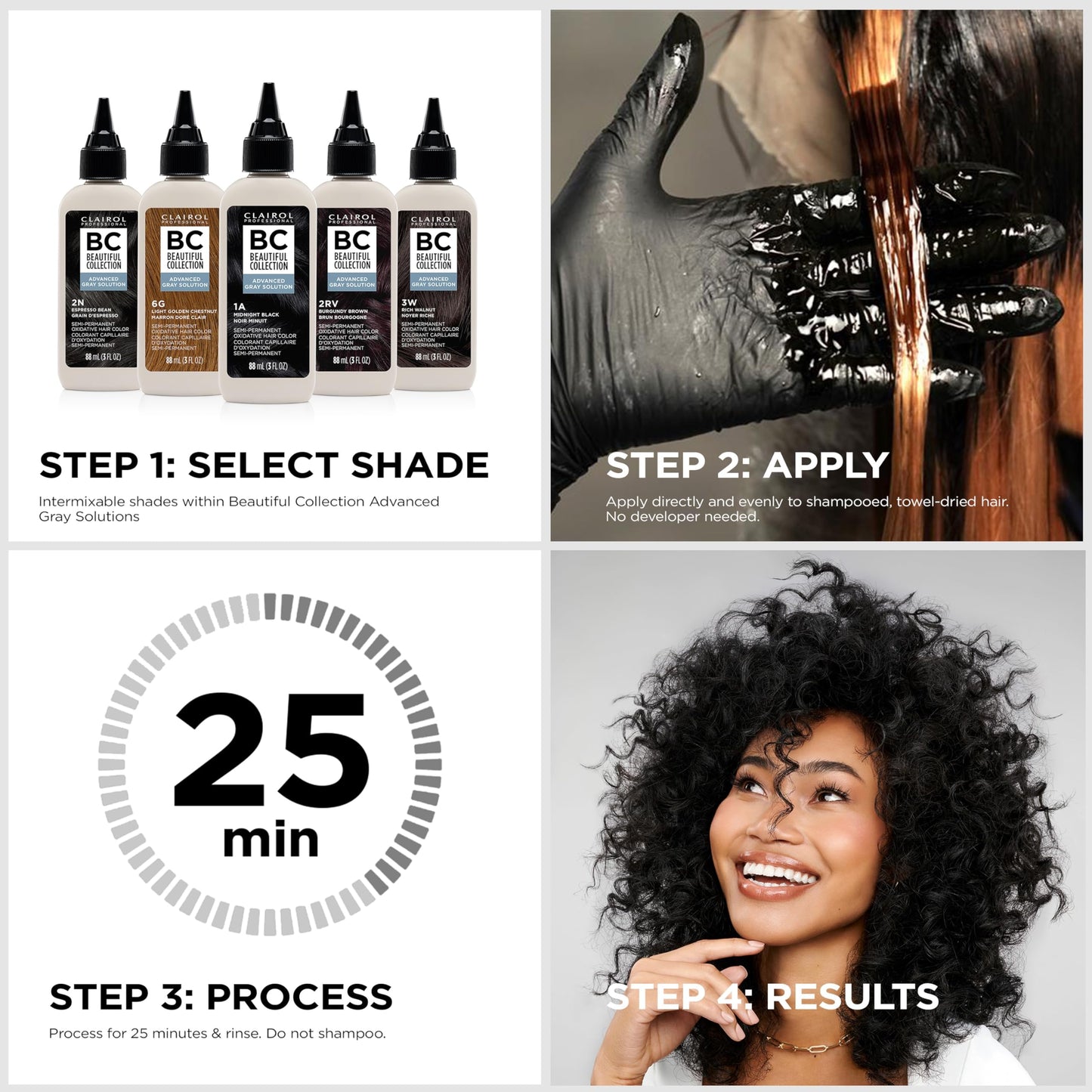 Clairol Professional Beautiful Collection Advanced Gray Solutions, 6N Toasted Hazelnut, 3 oz. - Packaging May Vary