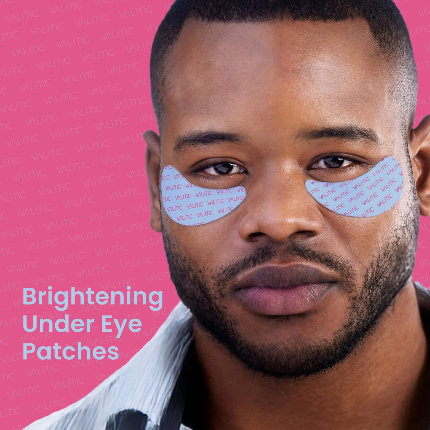 VALITIC Kojic Acid Under Eye Masks - Brightening Under Eye Patches Travel Essentials for Women and Men - Fades Dark Circles and Reduces Puffy Eyes - with Niacinamide, Collagen and Caffeine